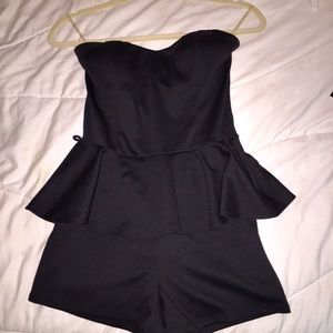 Fitted Peplum Romper